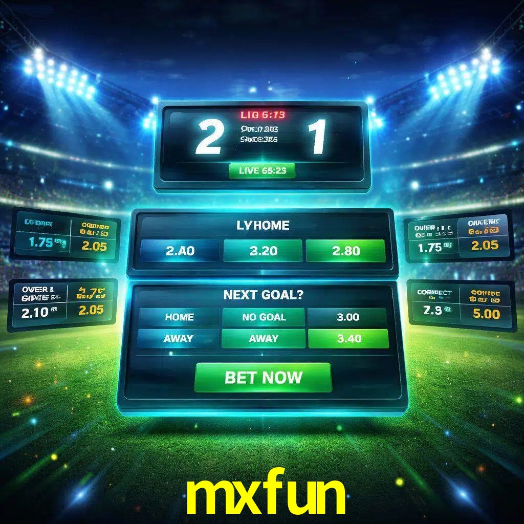Vista de apuestas en vivo mxfun durante un partido en curso