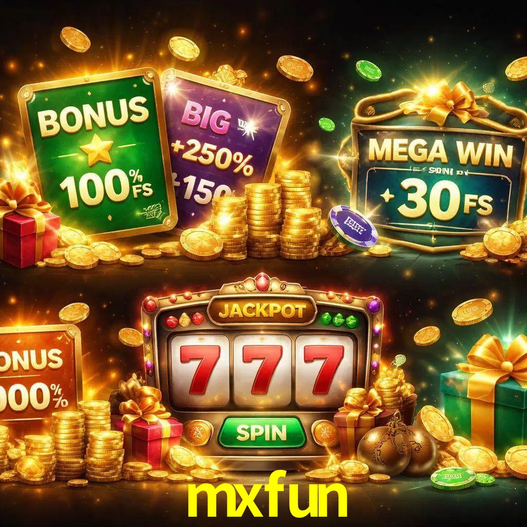 Tipos de bonos mxfun incluyendo recompensas de bienvenida y promociones continuas