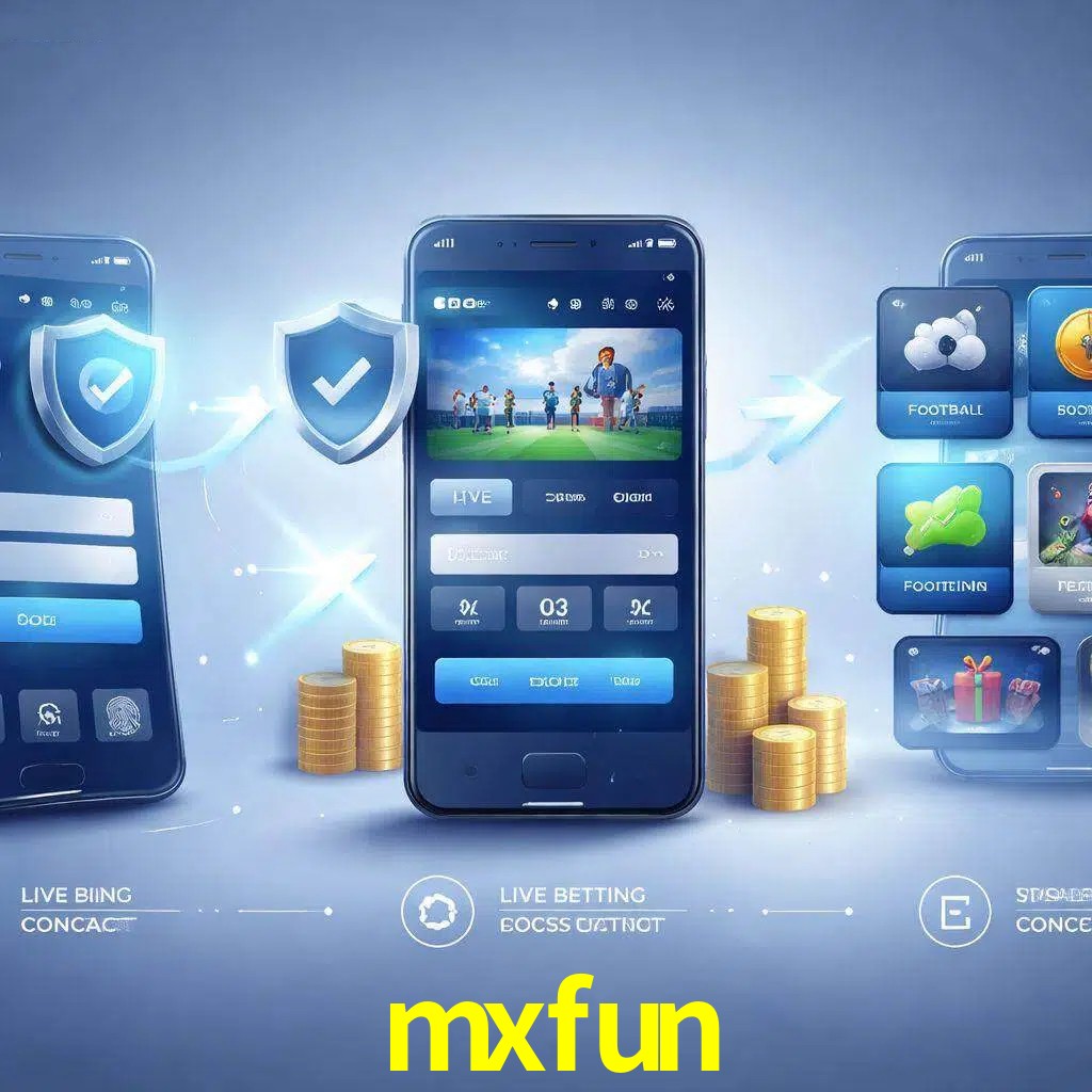 Pasos de acceso a la app mxfun en pantalla de teléfono móvil